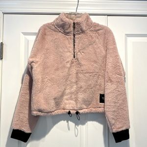 NWOT Calvin Klein Performance 1/4 zip “Cropped” fleece.